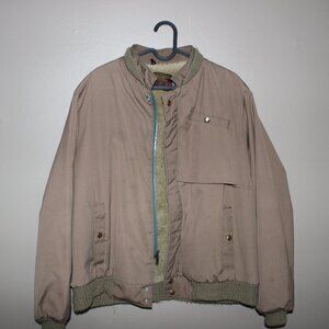 Vintage V.I.P Sherpa Lined 80's Bomber Jacket